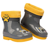 Сапоги резиновые детские TikkaGo 8U03_2433-1_grey-yellow 1